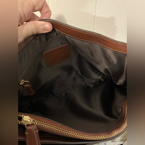 A Rare Vintage Coach Limited Edition Hamptons Brown Leather Large Handbag Bag - Picture 5 of 6